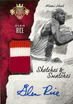 2016-17 Panini Court Kings - Sketches and Swatches Prime #16 Glen Rice Front