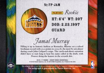 2016-17 Panini Court Kings - Fresh Paint #FP-JAM Jamal Murray Back