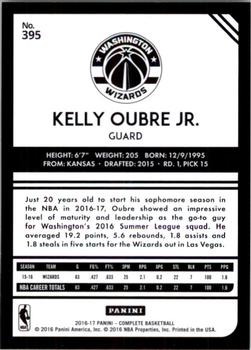 2016-17 Panini Complete #395 Kelly Oubre Jr. Back