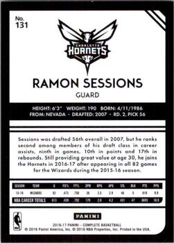 2016-17 Panini Complete - Silver #131 Ramon Sessions Back