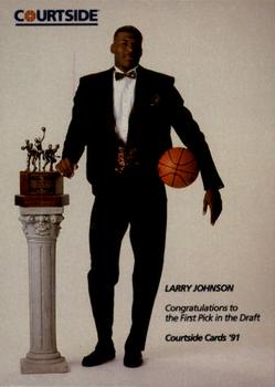 1991 Courtside #1 Larry Johnson Front