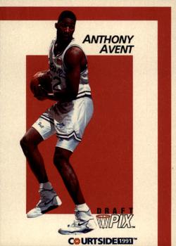 1991 Courtside #5 Anthony Avent Front