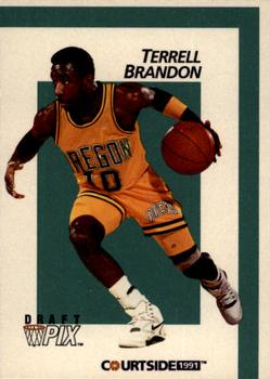 1991 Courtside #6 Terrell Brandon Front
