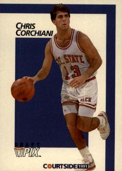 1991 Courtside #13 Chris Corchiani Front