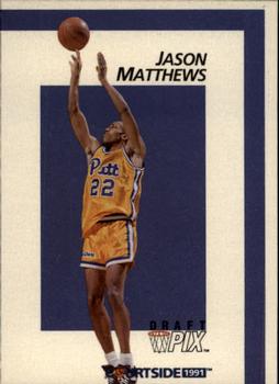 1991 Courtside #36 Jason Matthews Front