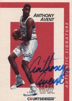 1991 Courtside - Autographs #5 Anthony Avent Front