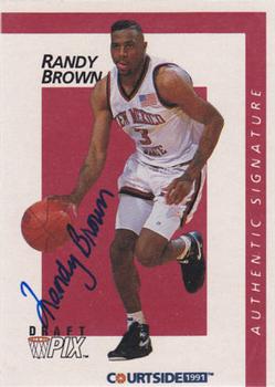 1991 Courtside - Autographs #10 Randy Brown Front