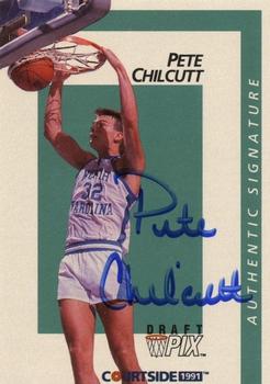 1991 Courtside - Autographs #12 Pete Chilcutt Front