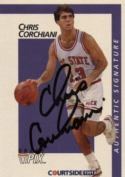 1991 Courtside - Autographs #13 Chris Corchiani Front