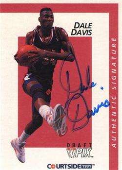 1991 Courtside - Autographs #15 Dale Davis Front