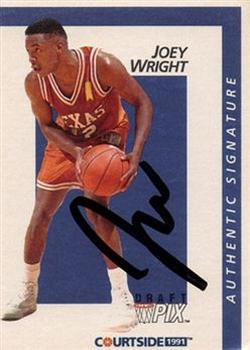 1991 Courtside - Autographs #43 Joey Wright Front
