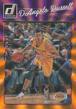 2016-17 Donruss - Orange Holo Laser #64 D'Angelo Russell Front