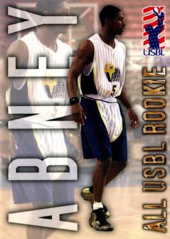 2000-01 USBL 15th Anniversary Set #6 Larry Abney Front
