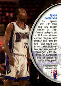 2000-01 USBL 15th Anniversary Set #7 Tyson Patterson Back