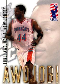 2000-01 USBL 15th Anniversary Set #14 Tunji Awojobi Front