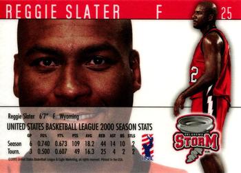 2000-01 USBL 15th Anniversary Set #25 Reggie Slater Back