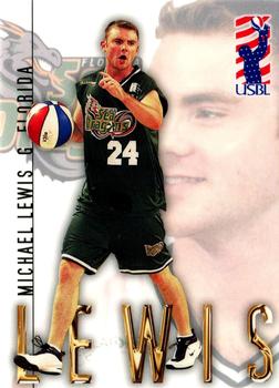 2000-01 USBL 15th Anniversary Set #26 Michael Lewis Front