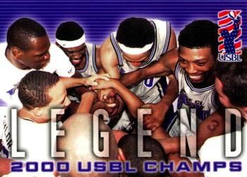 2000-01 USBL 15th Anniversary Set - Chase Cards #C6 USBL Champions Front