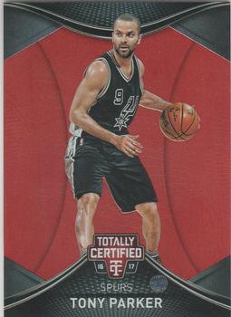 2016-17 Panini Totally Certified - Red #60 Tony Parker Front
