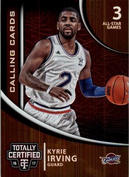 2016-17 Panini Totally Certified - Calling Cards #3 Kyrie Irving Front