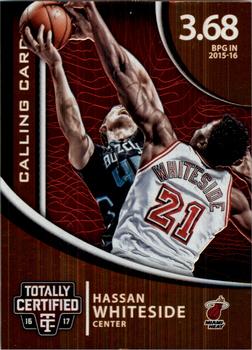 2016-17 Panini Totally Certified - Calling Cards #5 Hassan Whiteside Front