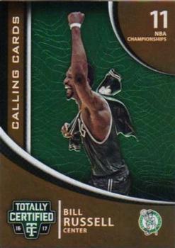 2016-17 Panini Totally Certified - Calling Cards #15 Bill Russell Front