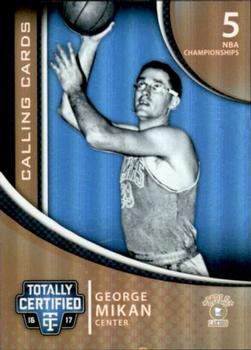 2016-17 Panini Totally Certified - Calling Cards Mirror #44 George Mikan Front