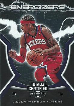 2016-17 Panini Totally Certified - Energizers #10 Allen Iverson Front