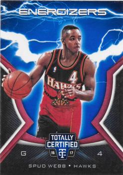2016-17 Panini Totally Certified - Energizers Blue #14 Spud Webb Front
