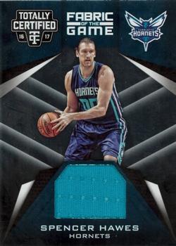 2016-17 Panini Totally Certified - Fabric of the Game #3 Spencer Hawes Front
