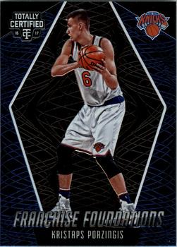 2016-17 Panini Totally Certified - Franchise Foundations #13 Kristaps Porzingis Front