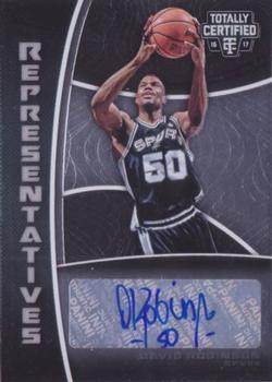 2016-17 Panini Totally Certified - Representatives Autographs #27 David Robinson Front