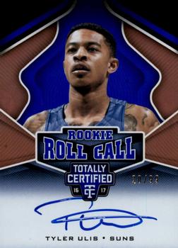 2016-17 Panini Totally Certified - Rookie Roll Call Autographs Blue #25 Tyler Ulis Front
