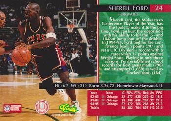 1995 Classic Rookies - Gold Foil #24 Sherell Ford Back