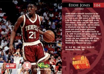 1995 Classic Rookies - Gold Foil #104 Eddie Jones Back