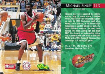 1995 Classic Rookies - Gold Foil #113 Michael Finley Back