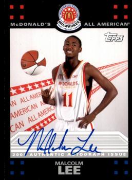 2008 Topps McDonald's All-American Game - Game Day Autographs Aftermarket #ML Malcolm Lee Front