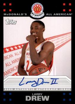 2008 Topps McDonald's All-American Game - Game Day Autographs Aftermarket #LD Larry Drew Front