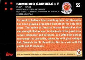 2008 Topps McDonald's All-American Game - Game Day Autographs Aftermarket #SS Samardo Samuels Back