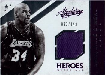 2016-17 Panini Absolute - Heroes Materials #8 Shaquille O'Neal Front