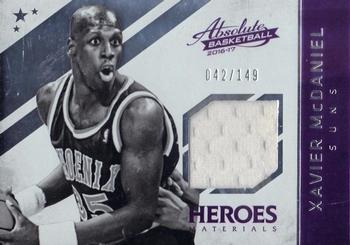 2016-17 Panini Absolute - Heroes Materials #17 Xavier McDaniel Front