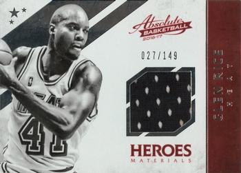 2016-17 Panini Absolute - Heroes Materials #33 Glen Rice Front