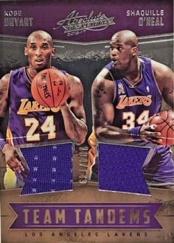 2016-17 Panini Absolute - Team Tandems #15 Kobe Bryant / Shaquille O'Neal Front