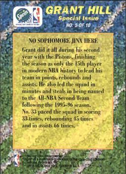 1996-97 Fleer Sprite - Grant Hill Special Issue #5 Grant Hill Back