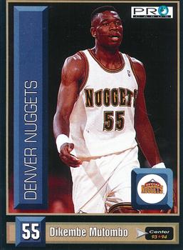 1993-94 Pro Cards French Sports Action Basket #5507 Dikembe Mutombo Front