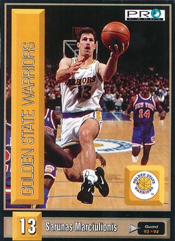 1993-94 Pro Cards French Sports Action Basket #5616 Sarunas Marciulionis Front