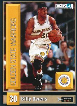1993-94 Pro Cards French Sports Action Basket #5501 Billy Owens Front