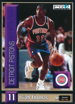 1993-94 Pro Cards French Sports Action Basket #5504 Isiah Thomas Front
