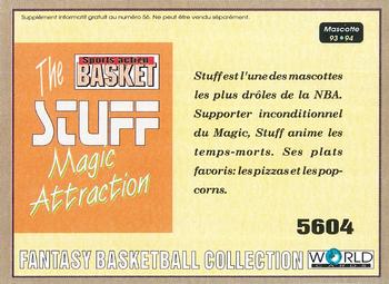 1993-94 Pro Cards French Sports Action Basket #5604 The Stuff Back