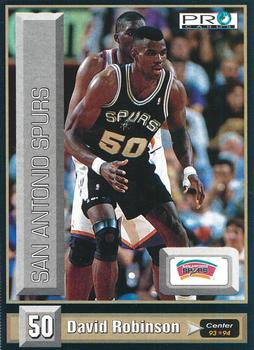 1993-94 Pro Cards French Sports Action Basket #5312 David Robinson Front